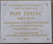 Ferenc Papp (lingvisto)