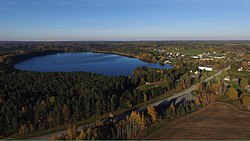 Aerial view of Misso and Pullijärv lake