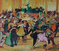 Münchener Fasching, Öl auf Malpappe, 1921, 67 cm × 78 cm