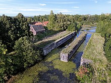 Luftbildaufnahme von der Rathmannsdorfer Schleuse