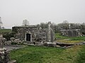 The remains of Kiltacky Church amidst the graveyard