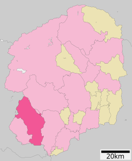Situering van Sano in de prefectuur Tochigi