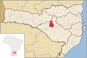 Localização de Curitibanos