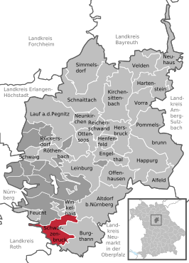 Kaart van Schwarzenbruck