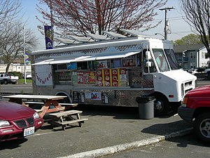 Taco truck on Rainier Avenue, Columbia City, S...