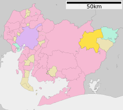 Location of Shitara in Aichi Prefecture