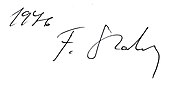 signature de François Stahly