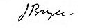 James Bryce, podpis