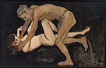 Max Slevogt depiction of rape Slevogt Faun and a Girl.jpg