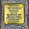 Stolperstein Reuterweg 57 Dr. Wilhelm Hanauer