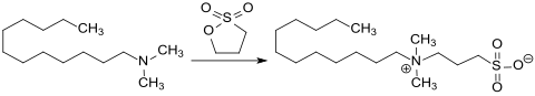 Synthese des Sulfobetains von N,N-Dimethylaminododecan