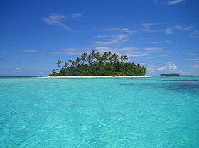 Tauna vue depuis le lagon.