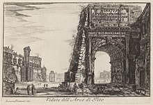 Veduta dell'arco di Tito, Laura Piranesi