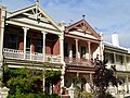 Timber fretwork terraces. Madden Street, Albert Park, Victoria