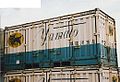 UC7-10947 日本石油輸送／ヤマト運輸 片妻・片側Ｌ二方開仕様。 ※特定荷主へのリース物件。 1987年8月、東京都／隅田川貨物駅。