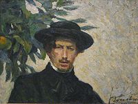 薄邱尼的自画像、1905年、收藏于大都会艺术博物馆。