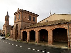 The church in Villeneuve-Tolosane