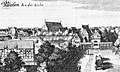 Prent van het centrum van Winsen, omstreeks 1658