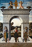Триумфальная арка дожа Николо Трона. Между 1471 и 1473. Холст, масло. Галерея Академии, Венеция