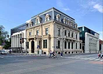 Modifications - Dimitrie Cesianu House (Calea Victoriei no. 174), the former German legation/embassy on Calea Victoriei, Bucharest, renovated and changed thought the adding of new structures during the late 2010s-2021