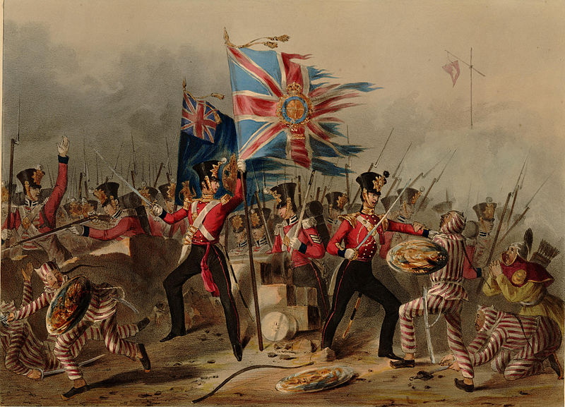 British troops in the Battle of Amoy, 1841