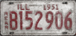 1951 Illinois License plate.png