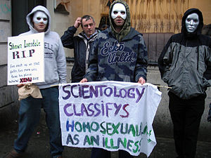 Protest sign addressing issues of Homosexualit...