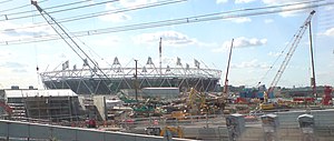 The 2012 Summer Olympics Olympic Stadium at St...