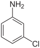 Struktur von 3-Chloranilin