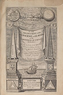 Title page of Advancement of Learning by Francis Bacon Advancement of learning.jpg