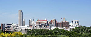 Skyline of Albany, New York, United States fro...