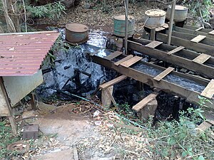 Pico hydroelectricity in Mondulkiri, Cambodia Amateur Hydroelectricity.jpg