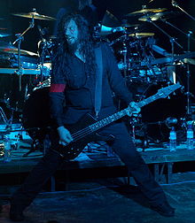 D'Angelo with Arch Enemy in 2008 Arch Enemy (D'Angelo) 01.jpg