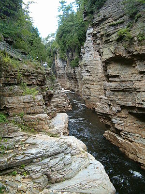 English: The Ausable Chasm near Keeseville, Ne...