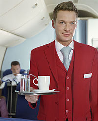 A flight attendant.