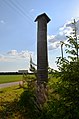 A commemorative roofed pole to the exiled villagers from Bajėnai I