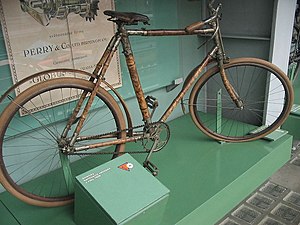 An American bike from 1896. The frame made of ...