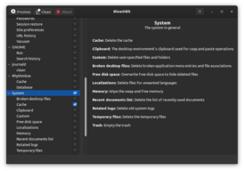 Скриншот программы BleachBit