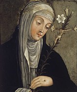 Brooklyn Museum - St.Catherine of Siena (formerly described as Santa Clara) - overall.jpg