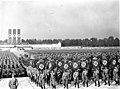 1938年党大会で集結した突撃隊・親衛隊・自動車軍団・航空軍団