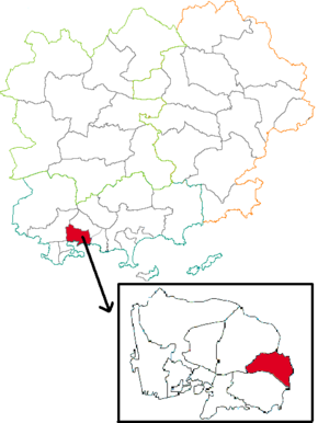 Kanton na mapě departementu Var