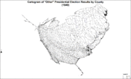 Cartogramma dei risultati di altri per contea