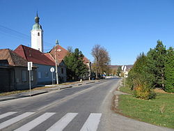 Main street in Častá