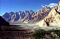 رشته کوه قراقروم در شمال خاور پاکستان.