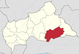 Prefettura di Mbomou – Localizzazione