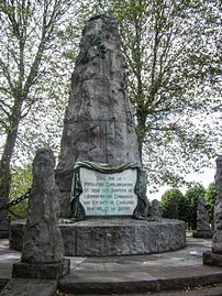 Monument et crypte des martyrs de 1914-1918.