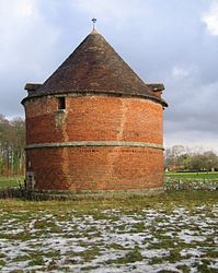 The chateau's dovecote in Crasville-la-Rocquefort