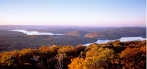 Panoramic View of a lake in Maryland.