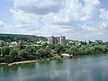 Image 17A view of Otaci, which is located on the southwestern bank of the Dniester River, which at that point forms the northeastern border of Moldova, July 2006. Here Otaci is seen from the Ukrainian town of Mohyliv-Podilskyi. The tower block in the foreground collapsed in 2019.