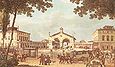 Kopfseite des Leipziger Bahnhofs im Jahr 1839